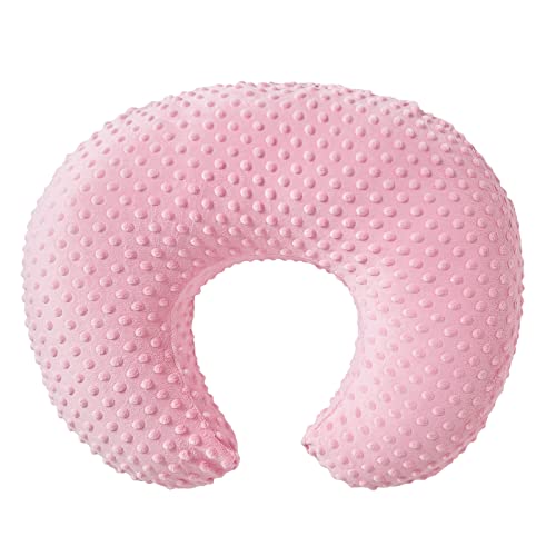 Image of Baby Nursing Pillow Cover, Nursing Pillow Slipcovers for Breastfeeding Moms, Ultra-Soft Fit Standard Infant Nursing Pillows for Infant Newborn Baby Boy Girl (Candy Pink)