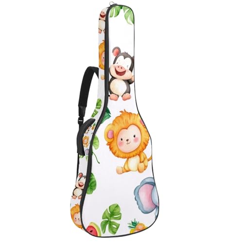 Housse guitare acoustique étui souple 109 cm imperméable pour guitare basse folk