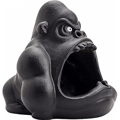 ashtray,cool ashtray,cigar ashtray,ashtray funny,novelty ashtray,cool giftsCeramic Cartoon Animal Ashtray Orangutan Anti-ash Car Large Capacity Ashtray Living Room Office Decoration Gift for Boyfriend Cover
