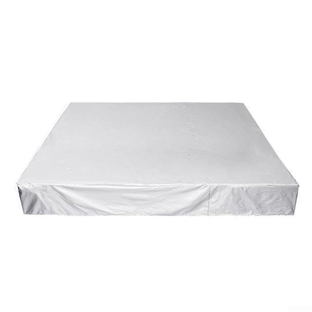 Wodoodporna izolacja termiczna, pokrowiec spa, duży, kwadratowy, 210D, tkanina Oxford, ochraniacz do wanny z hydromasażem (240 x 240 x 85 cm) pokrowiec na jacuzzi na zewnątrz
