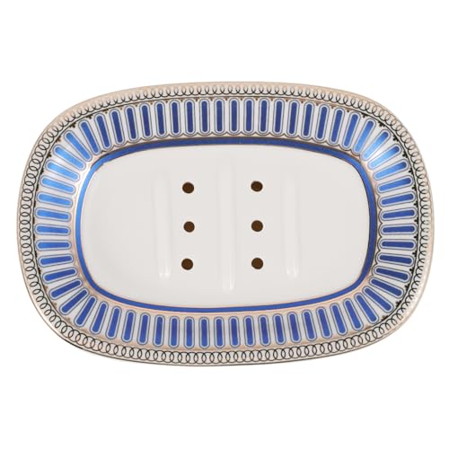 WOONEKY Portasapone in Per Doccia Contenitore Per Sapone Con Drenaggio Ottimale Vassoio Portasapone Per Bagno Facile Da