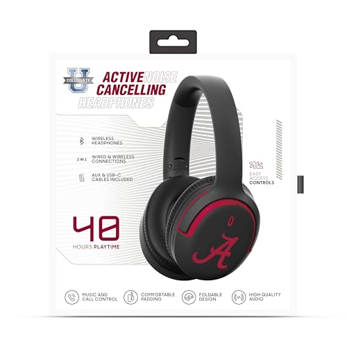 Image of ‎SOAR Collegiate Active Noise Cancelling Over the Ear Headphones, Nebraska Cornhuskers