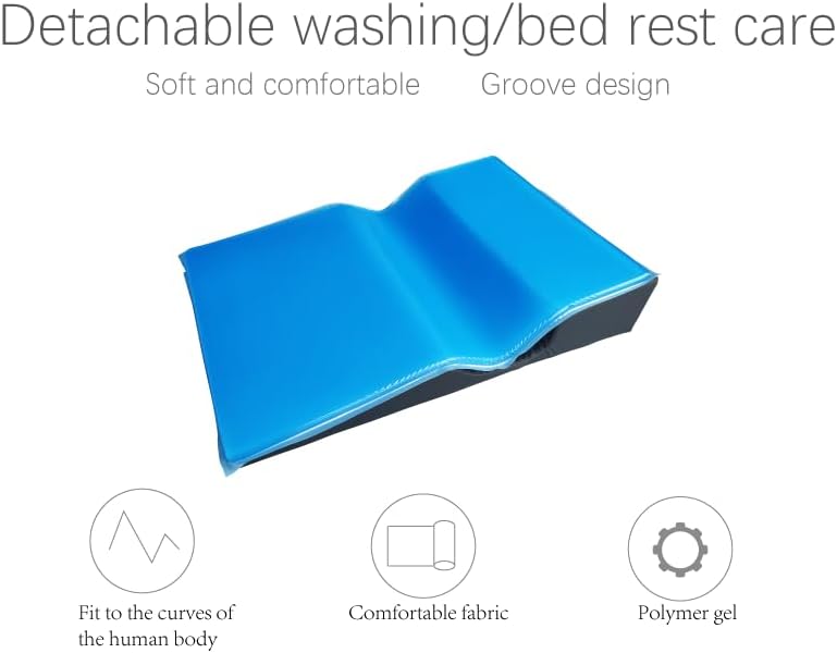 Medical Positioning Cushion, Lateral Surgery Support Pad with Gel, 28x20x6 inches, Blue