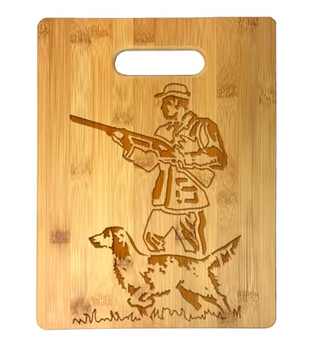 Tabla de Cortar Decorativa con Diseño de Perro Cazador y Labrador (29.21 cm por 21.59 cm) miniatura 1