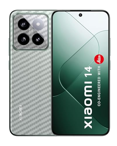 Image of Compatible with Xiaomi 14 5G Back Skin Sticker /Vinyl wrap /Protective Film Mobile Skin Carbon Fiber Transparent by Candeal Mizhan (only Back)