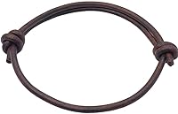 TEQUILASUNRISESHOP 3mm Men's Genuine Leather Bracelet - Handmade Adjustable Minimalist Cuff, Unisex Wristband Gift