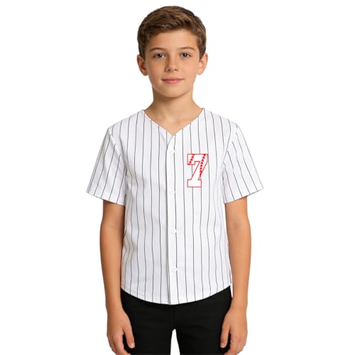 Image of Yuji Itadori Kids Baseball Birthday Shirt 7th 8th 9th 10th Year Old Toddler Boys Girls Shirts Birthday Clothes