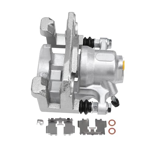 Image of Detroit Axle - Rear Left Brake Caliper for Toyota 2008-2011 Avalon 2007-2011 Camry Lexus 2007-2012 ES350, Driver Side Disc Brake Caliper w /Bracket 2009 2010 Replacement