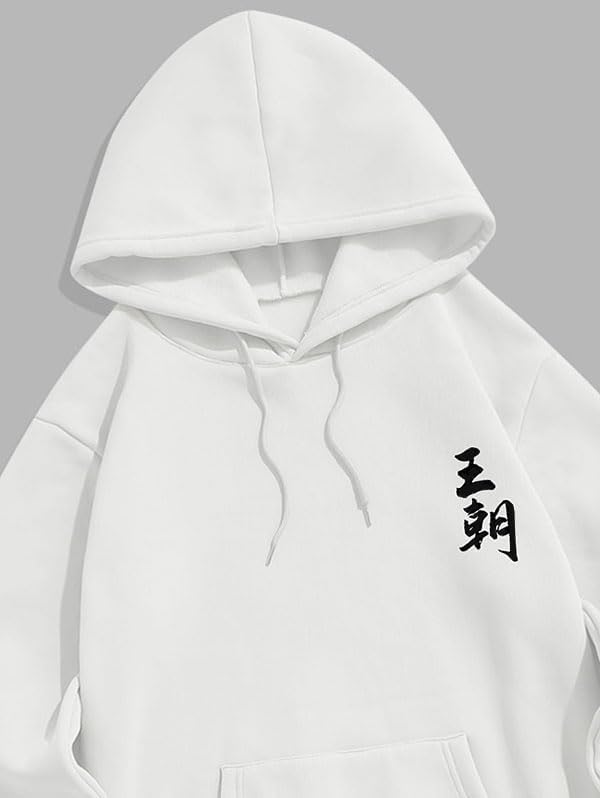 ZAFUL Men's Drawstring Hooded Sweatshirt Unisex Long Sleeve Hoodies Sweatshirts Casual Pullover - Image 3