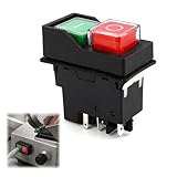 Interrupteur d'arrêt d'urgence KJD17 5 broches 16A 250V pour bétonnière électrique, Interr...