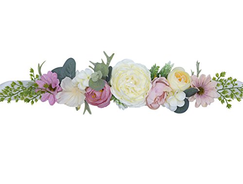 Handmade Flower Sash Belt for Maternity Pregnancy Baby Shower Wedding Party.(LDZ27)3