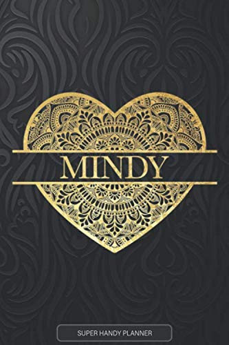 Mindy Planner 2023 6x9 inches Monthly Planner, Personalized Name Gift for Mindy