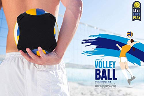Volleyball Training Equipment Aid, Solo Practice Trainer For Serving Setting Spiking With Ease, Arm Swings Serve Football Kick Spike W/Adjustable Elastic Cord Band For Adult Kids Beginners & Pro #TOP5