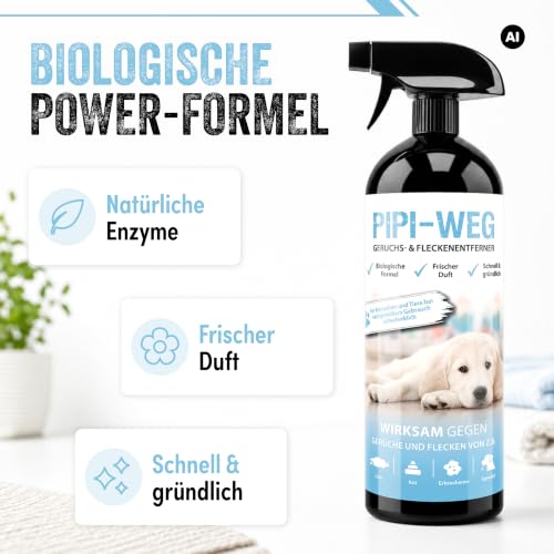 Enzymreiniger Hundeurin 750 ml - Geruchsentferner Hund Welpe Hundebox – Ansicht 4