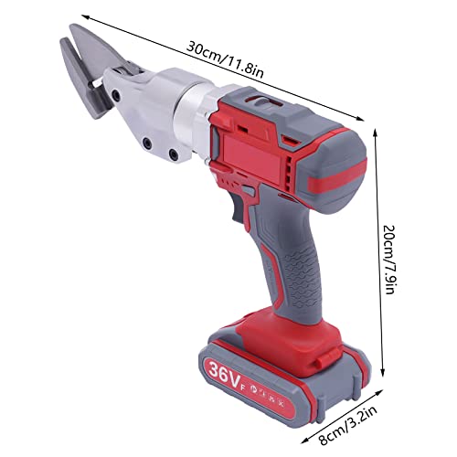 RIAHNEAH 36V Metal Shear, Speed Swivel Head Electric Metal Cutter Shear, Lithium-Ion Industrial Electric Scissors, Rechargeable Hand-Held Scissors