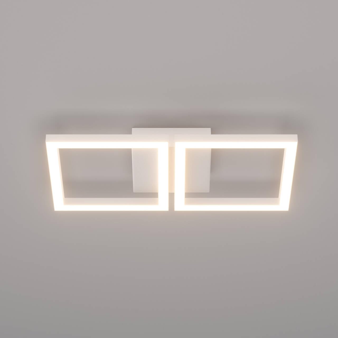 Klighten Plafoniera Led Soffitto 28W 2000LM, Lampada Soffitto Decorativa Moderna, Plafoniera Alluminio per Corridoio Cucina Camera da Letto Soggiorno, 41 x 20 cm, Bianco Caldo 3000K, Bianco