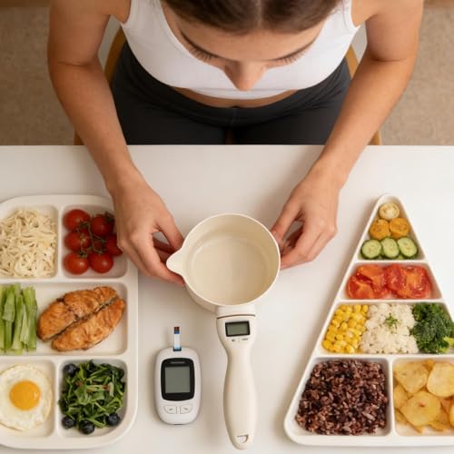 Cuillère doseuse pour aliments solides et liquides avec balance à écran LCD