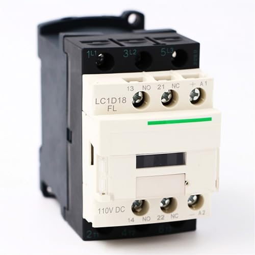 Contacteur LC1D18FL DC 3P 3NO contre les pannes de moteur 18A 110V
