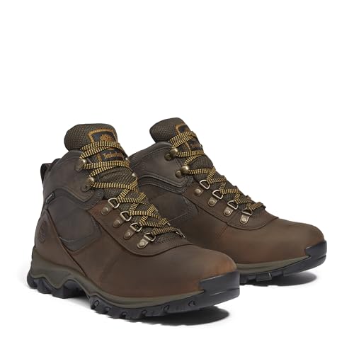 Timberland Timberland Men's Mt. Maddsen Anti-Fatigue Hiking Wateproof Leather Hiking Boot, Dark Brown Full-Grain, 12 Medium