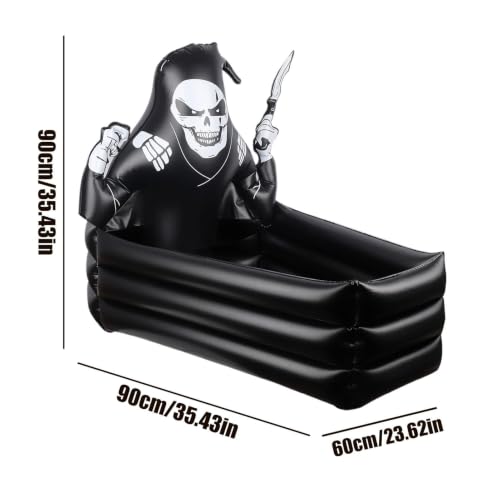 Refrigerador inflable para bebidas con diseño de ataúd resistente de 89cm 6