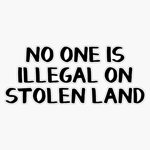 No one is illegal on stolen land Decal Vinyl Bumper Sticker 5