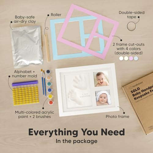 Keababies Baby Hand And Footprint Kit - Baby Footprint Kit, Baby Keepsake thumb #2