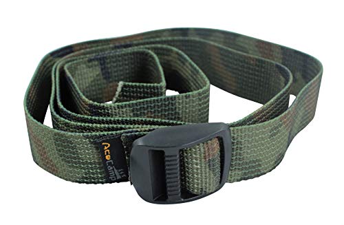 AceCamp 2X Koffergurt Kofferband Packriemen Breit extra stark Allzweckgurt, Doppelpack Camo Green - 2.5 x 120cm, 90479 – Ansicht 4