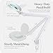Brightech LightView Pro XL Magnifying Desk Lamp with Clamp, Adjustable Magnifying Glass with LED Light for Crafts, Reading, Close Work, Dimmable Light Magnifier with Wide Glass Lens