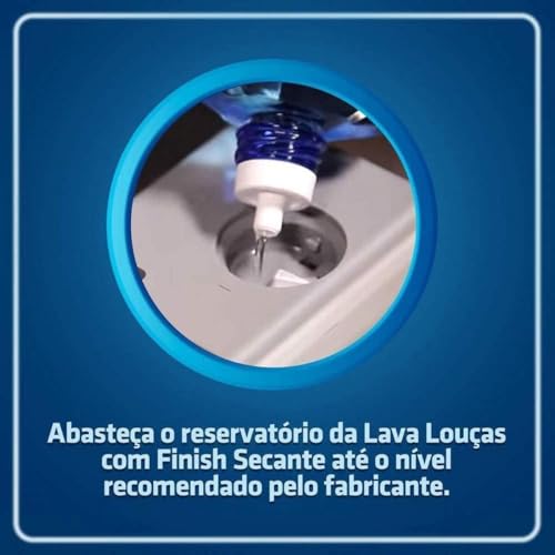Combo Especial Finish para Máquina Lava-Louças Pratos Multimarcas com Detergente em Pó 1Kg, Sabão em