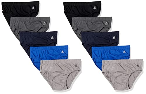 Beverly Hills Polo Club Men's 10 Pack Low Rise Brief Underwear