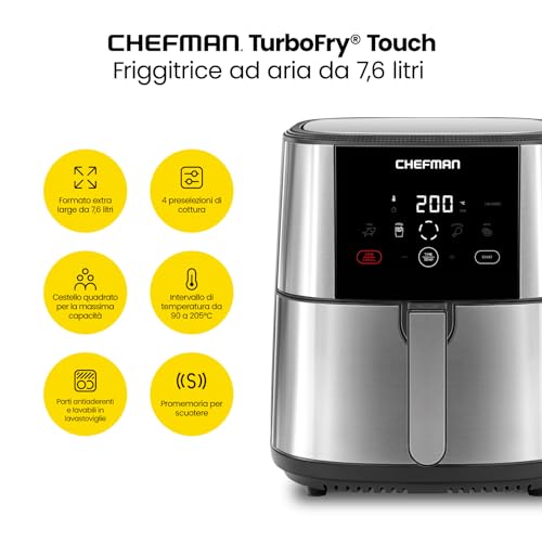Chefman TurboFrys XL - BPA-fri Airfryer för hälsosam matlagning