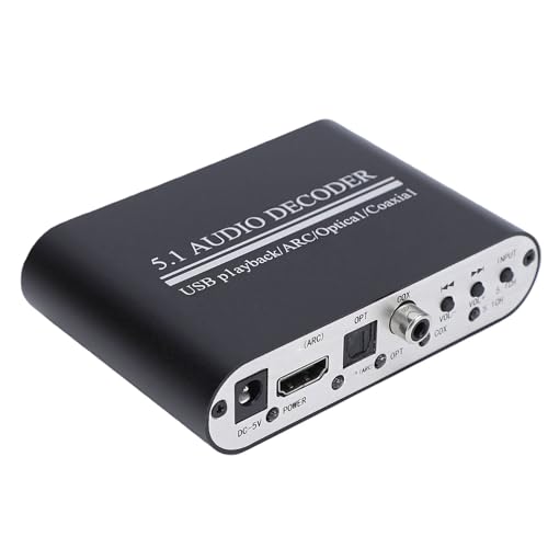 Decodificador de sonido DTS AC3 con Bluetooth 5.0 y salida analógica HiFi para audio de cine