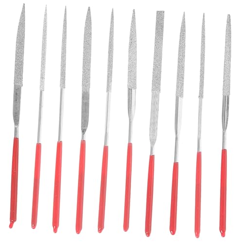 SEWACC 1Set File Round Files for Jewelry Making Metal Compact Durable Precision Hand Tools for Fine Processing and Crafting