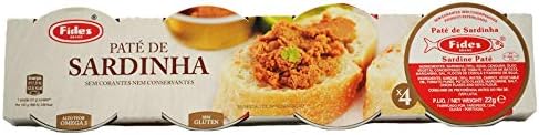 Fides Sardine Pate 4X 22g Capsule | Portuguese Fish Pate Spread | Wild Sardines
