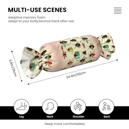 Almohada de espuma viscoelástica tamaño único color negro miniatura 3