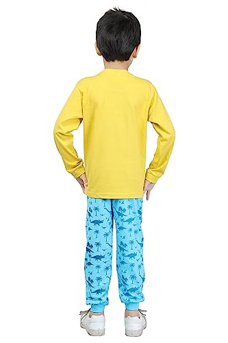 Image of BABA AND BABY Long Sleeves Round Neck T-Shirt and Pant Set for Baby Boys