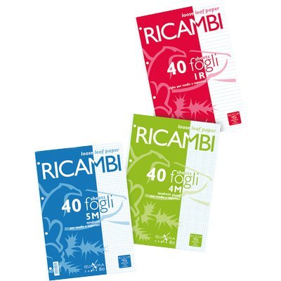 Ricambi ad anelli per quaderni Pigna A5 4 mm