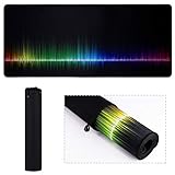 XL Mouse Pad, Extended Gaming Rainbow Mouse Pad/Extended Desk Pad-Mousepad Long Non-Slip Rubber Mice Pads Stitched Edges with Portable Bag