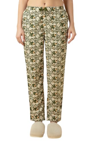 Image of Van Heusen Women's Printed Lounge Pants | Drawstrings & Side Pockets | Ultra Soft Fabric | Relaxed Fit | At home pyjamas | Everyday Comfort | Printed | Style 55306 | Available in Pack of 1 & 2