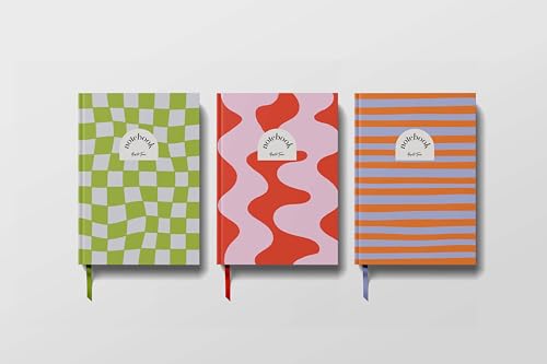 Cuaderno rayado A5 Yop & Tom diario de tapa dura contra hojas dobladas 3