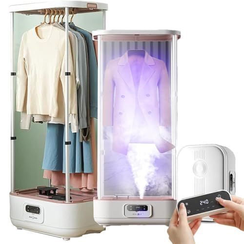 Electric steam clothes dryer Collapsible Automatic Wireless Dryer vertical steam dry clean closet for home for Clothes & Fabric with Remote One-key Care Quick-Drying Steam