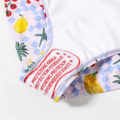 Image of Girls One Piece Swimsuit, Quick Dry Cute Bathing Suit for Kids, Comfortable Swimwear for Beach for 5-12 Years