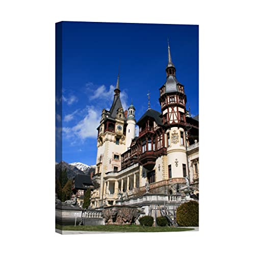 Tableau canvas painting Cities lumineux la nuit de grand format 80x120 cm