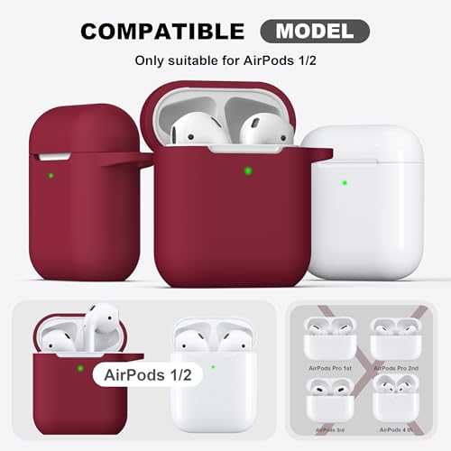 image for R-fun Compatible with AirPods Case Cover, Soft Silicone Protective Cov