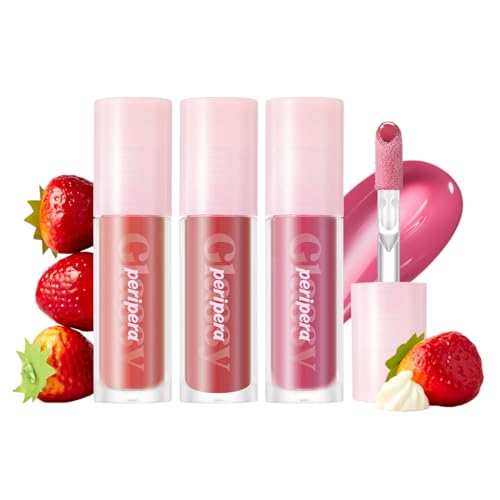 Peripera Ink Glasting Lip Gloss SOFT CHERRY Collection Bundle, Stocking Stuffers #15,16,17