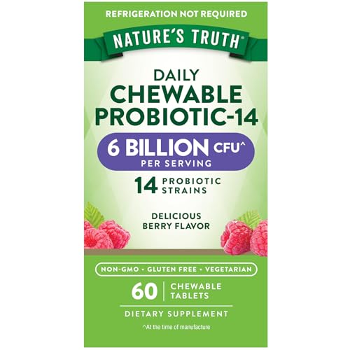 Natures Truth Probiotic Chewable for Men and Women | 6 Billion CFU