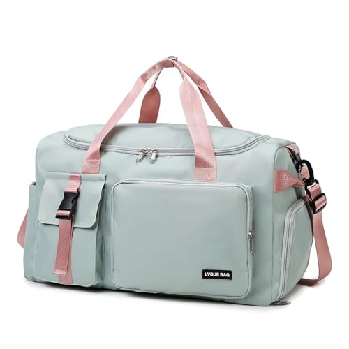 Sac de voyage en plein air femme vert pour séparer le linge humide