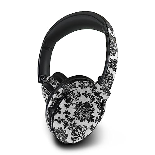 Image of MightySkins Glossy Glitter Skin Compatible with Bose QuietComfort 45 Headphones Vintage Damask | Protective, Durable High-Gloss Glitter Finish | Easy to Apply | Made in The USA