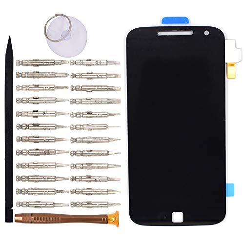 Image of LCD Screen Display with Digitizer Touch Panel Without Bezel Frame Compatible with Motorola Moto G4 Plus Moto G Plus 4th Gen XT1641 XT1644(Black)