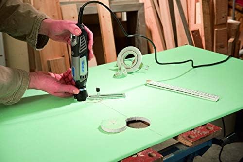 Dremel 678 Kreis- und Parallelschneider, Aufsatz für Multifunktionswerkzeug, Verstellbar, für Fräsen und Schneiden in Gipsplatten, Holz und Laminat